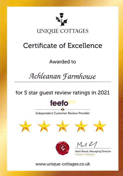 2021 FeeFo Certificate of Excellence