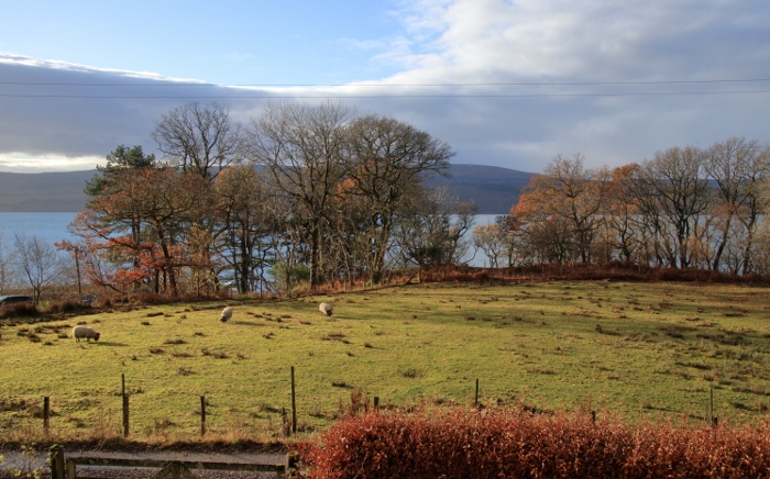View over the Sound of Mull from the guest bedrooms
