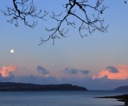 In the pink. A big moon at sunrise not a bad start to a day, with pink skies over Drimnin, Ardnamurchan and Mull